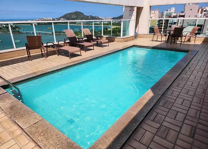 Praia Do Canto Apart Hotel - Quarto Sala E Varanda
